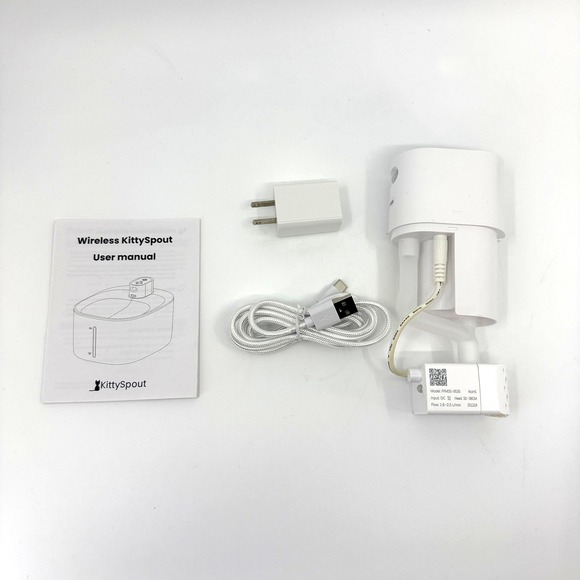 KittySpout Wireless Cat Water Fountain Stainless Steel 4L 135oz Silent Motion - Picture 6 of 9